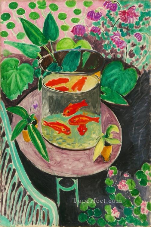 Goldfish abstract fauvism Henri Matisse modern decor still life Oil Paintings